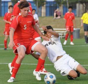 Club soccer players from Dallas Texans and Placer United.