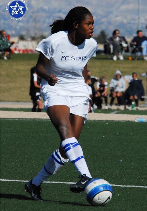 Elite club soccer player Hayley Brock.