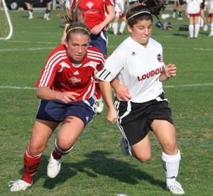 Elite club soccer player Amy Kauffung.