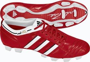 adidas adipure II in red.
