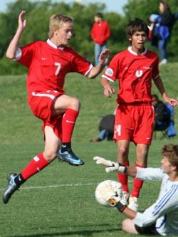 Elite club soccer player Chase Minter .