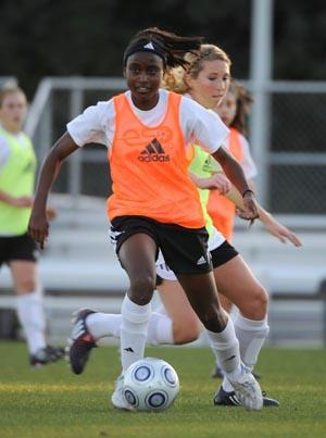 Elite club soccer player Chioma Ubogagu.