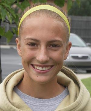 Elite club soccer player Sarah Killion
