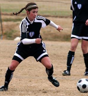 Elite club soccer player Olivia Shultz.