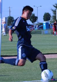 boys youth club soccer player