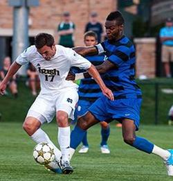 college soccer players Duke vs. Notre Dame