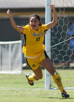 college soccer player Eileen Maes Long Beach State