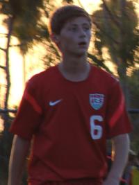 U15 Boys National Team soccer player Kyle Scott