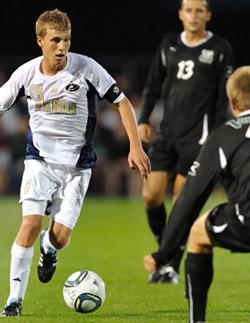 akron men's college soccer player scott caldwell